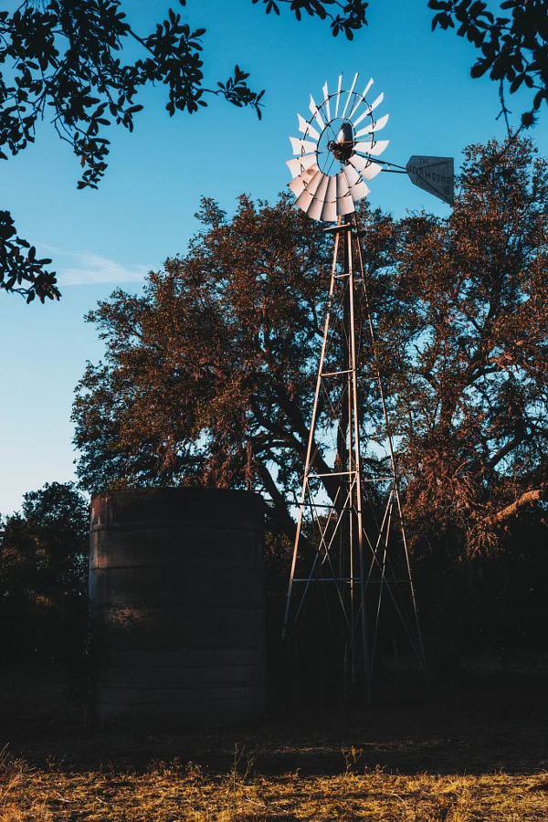 Windmill October Fall Colors