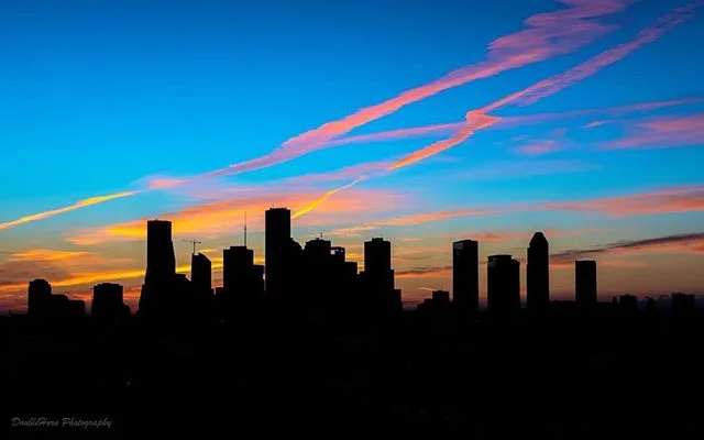 Fall and Spring sunrises are my favorites &mdash; they come up right behind downtown Houston, and put on a gorgeous show almost every morning.